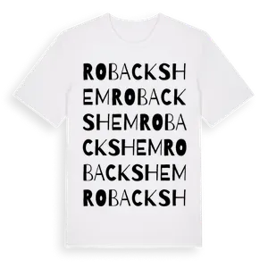 Robackshem ordlek t-shirt – ekologisk bomull t-shirt från Pinshirt