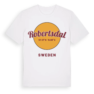 Robertsdal cirkel t-shirt – ekologisk bomull t-shirt från Pinshirt