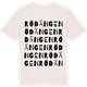 Vintage White t-shirt med Rödängen ordlek t-shirt