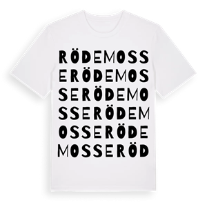 Röde mosse ordlek t-shirt – ekologisk bomull t-shirt från Pinshirt