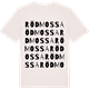 Vintage White t-shirt med Rödmossa ordlek t-shirt