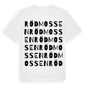 Rödmossen ordlek t-shirt – ekologisk bomull t-shirt från Pinshirt