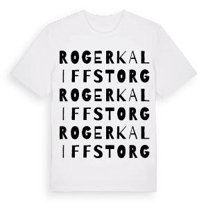 Roger Kaliffs torg ordlek t-shirt – ekologisk bomull t-shirt från Pinshirt