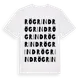 White t-shirt med Rögrind ordlek t-shirt