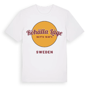 Röhälla läge cirkel t-shirt – ekologisk bomull t-shirt från Pinshirt