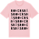 Pink Cotton t-shirt med Romersnäs ordlek t-shirt