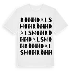Rönndalsmon ordlek t-shirt – ekologisk bomull t-shirt från Pinshirt