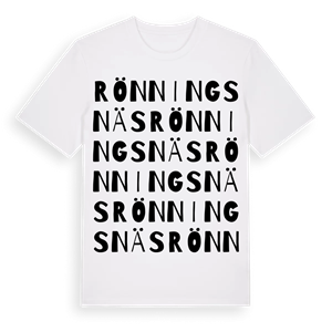 Rönningsnäs ordlek t-shirt – ekologisk bomull t-shirt från Pinshirt