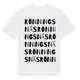 White t-shirt med Rönningsnäs ordlek t-shirt