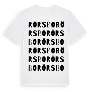Rörsbo ordlek t-shirt – ekologisk bomull t-shirt från Pinshirt