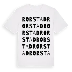 Rorstad ordlek t-shirt – ekologisk bomull t-shirt från Pinshirt