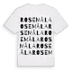Rosemåla ordlek t-shirt