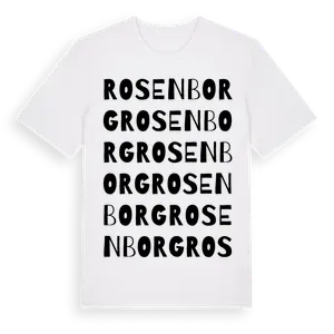 Rosenborg ordlek t-shirt – ekologisk bomull t-shirt från Pinshirt