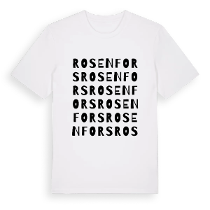 Rosenfors ordlek t-shirt – ekologisk bomull t-shirt från Pinshirt