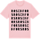 Pink Cotton t-shirt med Rosenfors ordlek t-shirt