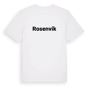 Rosenvik fetstil t-shirt – ekologisk bomull t-shirt från Pinshirt
