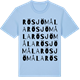 Blue Soul t-shirt med Rösjömåla ordlek t-shirt