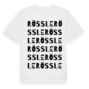 Rössle ordlek t-shirt – ekologisk bomull t-shirt från Pinshirt