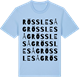 Blue Soul t-shirt med Rösslesåg ordlek t-shirt