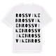 White t-shirt med Rossviken ordlek t-shirt