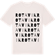 Vintage White t-shirt med Rotavik ordlek t-shirt