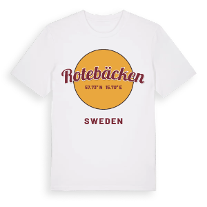 Rotebäcken cirkel t-shirt – ekologisk bomull t-shirt från Pinshirt