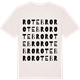 Vintage White t-shirt med Rotebro ordlek t-shirt