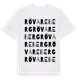 White t-shirt med Rövareberg ordlek t-shirt
