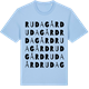 Blue Soul t-shirt med Ruda gård ordlek t-shirt