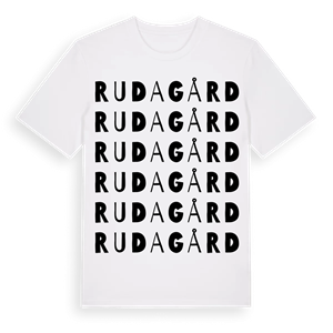 Ruda gård ordlek t-shirt – ekologisk bomull t-shirt från Pinshirt