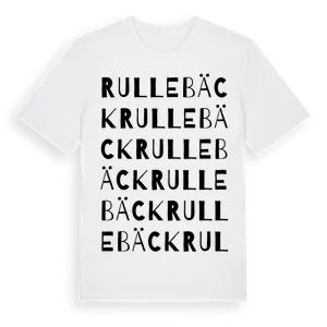 Rullebäck ordlek t-shirt – ekologisk bomull t-shirt från Pinshirt