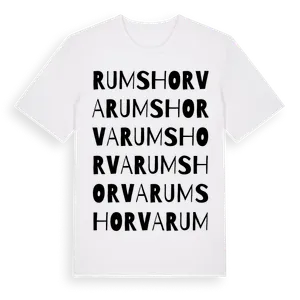 Rumshorva ordlek t-shirt – ekologisk bomull t-shirt från Pinshirt