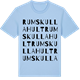 Blue Soul t-shirt med Rumskullahult ordlek t-shirt