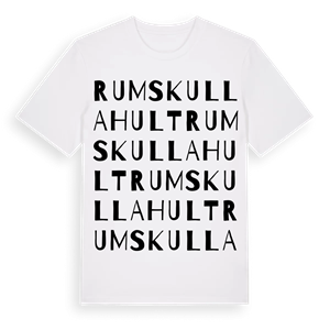 Rumskullahult ordlek t-shirt – ekologisk bomull t-shirt från Pinshirt