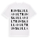 Rumskullahult ordlek t-shirt