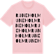Pink Cotton t-shirt med Runeholm ordlek t-shirt