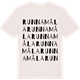 Vintage White t-shirt med Runnamåla ordlek t-shirt