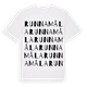 Runnamåla ordlek t-shirt