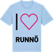 Blue Soul t-shirt med Jag älskar Runnö t-shirt stort tryck
