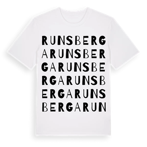 Runsberga ordlek t-shirt – ekologisk bomull t-shirt från Pinshirt
