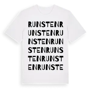 Runsten ordlek t-shirt – ekologisk bomull t-shirt från Pinshirt