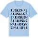 Blue Soul t-shirt med Ruskemåla ordlek t-shirt