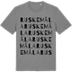 Mid Heather Gray t-shirt med Ruskemåla ordlek t-shirt