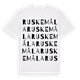 Ruskemåla ordlek t-shirt