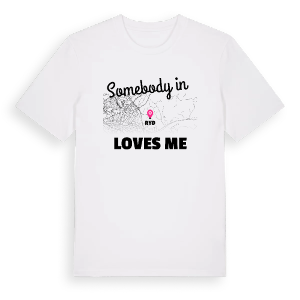 Någon i Ryd älskar mig t-shirt – ekologisk bomull t-shirt från Pinshirt