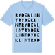 Blue Soul t-shirt med Rydeklint ordlek t-shirt
