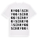 Ryggåsen ordlek t-shirt