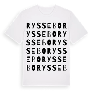 Ryssebo ordlek t-shirt – ekologisk bomull t-shirt från Pinshirt