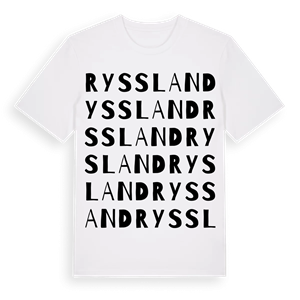 Ryssland ordlek t-shirt – ekologisk bomull t-shirt från Pinshirt