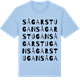 Blue Soul t-shirt med Sågarstugan ordlek t-shirt